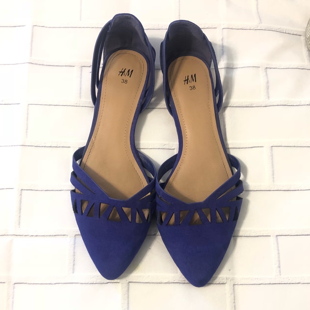 Cobalt blue flats from H&M